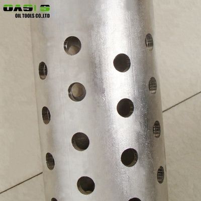 Tuyau d&#039;acier inoxydable perforé de trou rond pour le type de cylindre de filtre de perçage